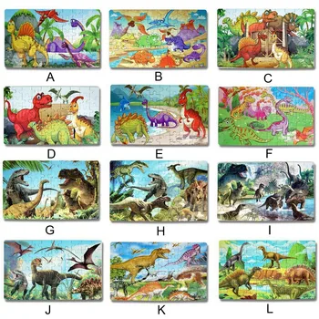 Dinosaur Puzzle, Træ Puslespil, 60 Stykker Puslespil for Kids 3 År+Dino Legetøj Dreng puslespil baby legetøj rompecabezas игрушки