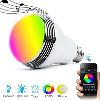 E27 Smart LED Pære Smart Trådløs Bluetooth Højttaler Pære Musikken Dæmpes RGB-Farver Bluetooth-Kontrol Lampe
