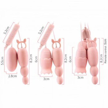 OLO Tunge Vibratorer Anal Vibrator-Plug USB-Vibrerende Æg Brystvorten Slikning Klitoris Stimulator G-Spot Massage Sex Legetøj til Kvinder