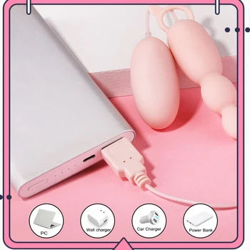 OLO Tunge Vibratorer Anal Vibrator-Plug USB-Vibrerende Æg Brystvorten Slikning Klitoris Stimulator G-Spot Massage Sex Legetøj til Kvinder