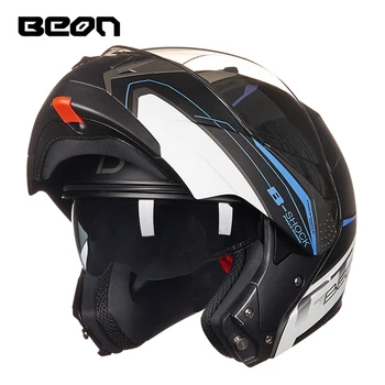 2019 seneste motorcykel full face hjelm modulære flip hjelm cascos para moto dobbelt linse racing hjelm capacete BEON-b700 ECE