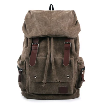 Mænd ' s rygsæk vintage canvas rygsæk skoletaske kvinders rejsetasker stor kapacitet rygsæk taske i høj kvalitet