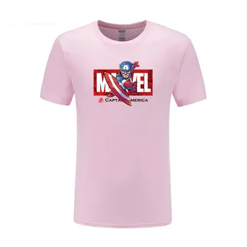 MARVEL anime t-shirt til sommeren mænds Amerikanske team fitness t-shirt Marvel Captain America stor størrelse korte ærmer mænd tøj