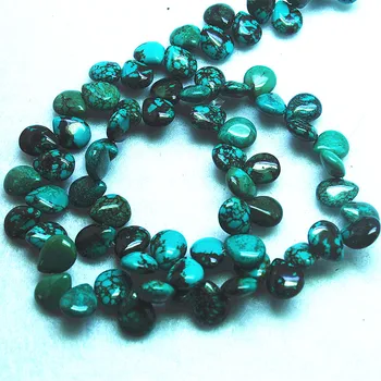 20pcs natur, blå, turkise sten perler top boret hul til kvinder halskæde med at lave smykker resultater 13x18mm løs perle sotne perle