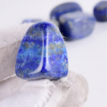 Lapis lazuli Væltede Sten Uregelmæssige Polering Naturlige Mineral Krystal Og kvarts Palm Perle Chip Kærlighed Til Chakra Healing Indretning