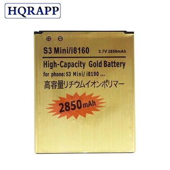 2850mAh EB425161LU i8190 Guld Batteri Til Samsung Galaxy S3 Mini GT-i8190 i8190 ACE II-2 I8160 S7562