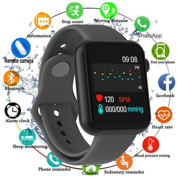 2020 Nye V6 Smarte Ure puls Ur Smart Armbånd Sports Ure Vandtæt Smartwatch til Android, IOS Telefon