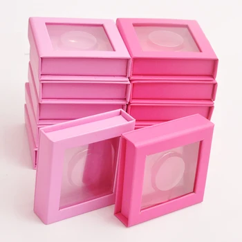 Engros Eyelash Emballage Lash Kasser Brugerdefinerede Faux Cils Mink Øjenvipper Pakke Magnetiske Pink Pladsen Opbevaring Tilfælde, Bulk Sælger