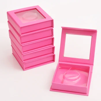 Engros Eyelash Emballage Lash Kasser Brugerdefinerede Faux Cils Mink Øjenvipper Pakke Magnetiske Pink Pladsen Opbevaring Tilfælde, Bulk Sælger